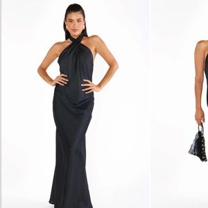 Jasmine Halter in Black.